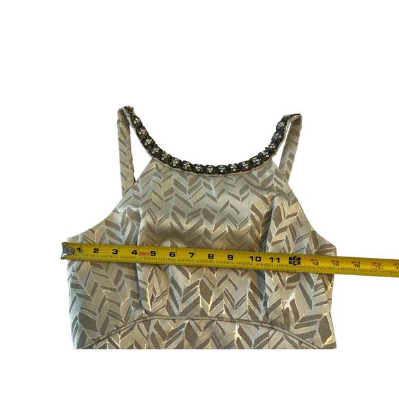 Trina Turk Embellished Shift Cocktail Dress Womens 0 Y2K Chic Event Gala Glam - Picture 4 of 16